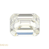 1.01 ct. Emerald Cut Bridal Set Ring, K, SI1 #4