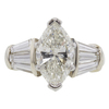 3.12 ct. Marquise Cut Solitaire Ring, K, I1 #3