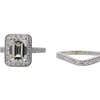 1.74 ct. Emerald Cut Bridal Set Ring, K, VS2 #3