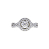 0.87 ct. Round Cut Halo Ring, G, SI2 #3