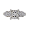 2.03 ct. Princess Cut 3 Stone Ring, H, VS2 #3