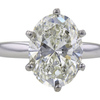 4.06 ct. Oval Cut Solitaire Ring, J, SI2 #3