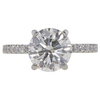 3.01 ct. Round Cut Solitaire Ring, J, SI2 #3
