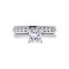 1.1 ct. Princess Cut Bridal Set Ring, F, SI1 #3