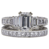 1.65 ct. Emerald Cut Bridal Set Ring, H, VS1 #3