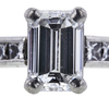 1.00 ct. Emerald Cut Solitaire Ring, D, SI1 #4