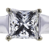 0.99 ct. Princess Cut Solitaire Ring, G, SI1 #4