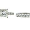 3.03 ct. Princess Cut Bridal Set Ring, I, VS1 #3