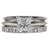 1.26 ct. Princess Cut Bridal Set Tiffany & Co. Ring, F, VS1 #3