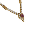 GRAFF 18K Yellow Gold Natural Ruby (1.45Cts.) And Diamond (9.81 Cttw., I-J, VS1-SI1) Necklace. #3