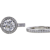 1.72 ct. Round Cut Halo Tiffany & Co. Bridal Set, G, VVS2 #1