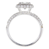 1.0 ct. Princess Cut Halo Ring, J, VS1 #4