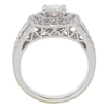 1.09 ct. Round Cut Halo Ring, H, SI2 #4