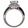 1.93 - 2.08 ct. Princess Cut Halo Ring, H-I, SI2-I1 #2