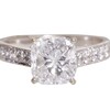 3.01 ct. Modified Cushion Cut Solitaire Ring, F, SI1 #3