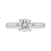 1.01 ct. Round Cut Solitaire Ring, F, I1 #3