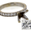 1.34 ct. Princess Cut Bridal Set Ring #4