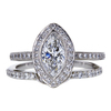 1.04 ct. Marquise Cut Bridal Set Ring, D, IF #1
