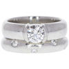 0.54 ct. Round Cut Bridal Set Tiffany & Co. Ring, G-H, VS1 #1