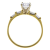 1.01 ct. Round Cut Bridal Set Ring, F, I1 #4