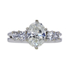 1.53 ct. Oval Cut Bridal Set Ring, K, I1 #3