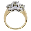 0.71 ct. Round Cut 3 Stone Ring, L, SI1 #2