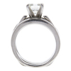 1.4 ct. Emerald Cut Bridal Set Ring, H, VS2 #4