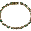 Oval Cut Tennis Bracelet, Green, Highly Included #2