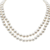 Akoya Cultured Pearl and Diamond 2 Strand Necklace and Stud Earring Set #2