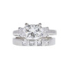 1.61 ct. Princess Cut Bridal Set Ring, J, SI1 #2