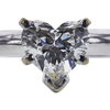 0.91 ct. Heart Cut Solitaire Ring, G, SI2 #4