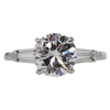 2.05 ct. Round Cut 3 Stone Ring, E, VS2 #3