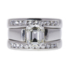 1.4 ct. Emerald Cut Bridal Set Ring, H, VS2 #3