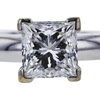 1.52 ct. Princess Cut Solitaire Ring #4