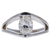 1.54 ct. Oval Cut Solitaire Ring, F, SI1 #3