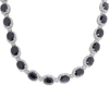 Oval Cut Riviera Necklace, Blue, Very Highly Included #1