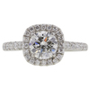 1.02 ct. Round Cut Halo Ring, H, SI2 #3