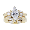 1.0 ct. Marquise Cut Bridal Set Ring, G-H, SI2 #1
