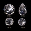 Lot of Four Diamonds, 3.32CT RND, 2.0CT Pear, 1.49CT Old Mine, & 1.02CT RND #2