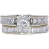 0.71 ct. Princess Cut Bridal Set Ring, I, VVS1 #1