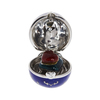 Faberge Egg Pendant- Enamel & 18K White Gold w/ Diamond Accents - Hallmarked - Limited Edition 127/300 #2