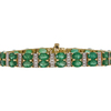 Oval Cut Tennis Bracelet, Green, Highly Included #1