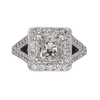 1.28 ct. Princess Cut Halo Ring, E, VS2 #3