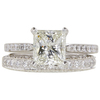 1.75 ct. Princess Cut Bridal Set Ring, J, VVS2 #3
