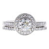 0.7 ct. Round Cut Halo Ring, G, SI2 #3