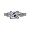1.02 ct. Princess Cut Solitaire Ring, F, SI2 #3