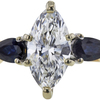 1.18 ct. Marquise Cut 3 Stone Ring, H, SI1 #1