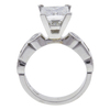 2.11 ct. Princess Cut Bridal Set Ring, H, VS2 #4