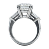 Fracture Filled and Laser Drilled, GIA 4.15 ct. Round Cut 3 Stone Ring, I-J, I2-I3 #4