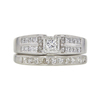 0.57 ct. Princess Cut Bridal Set Ring, G, VS2 #2